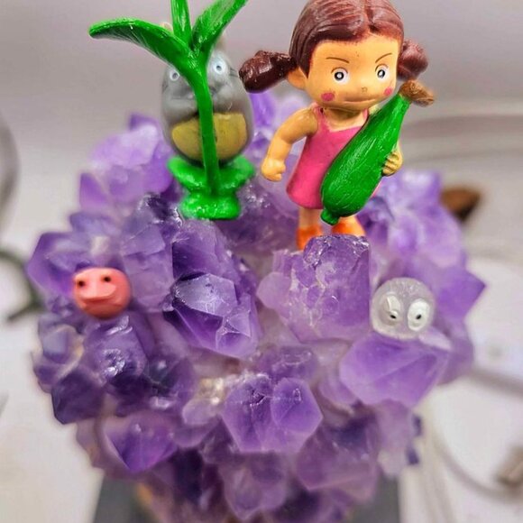 Nature Amethyst Points Totoro Decors Light - Picture 7 of 10